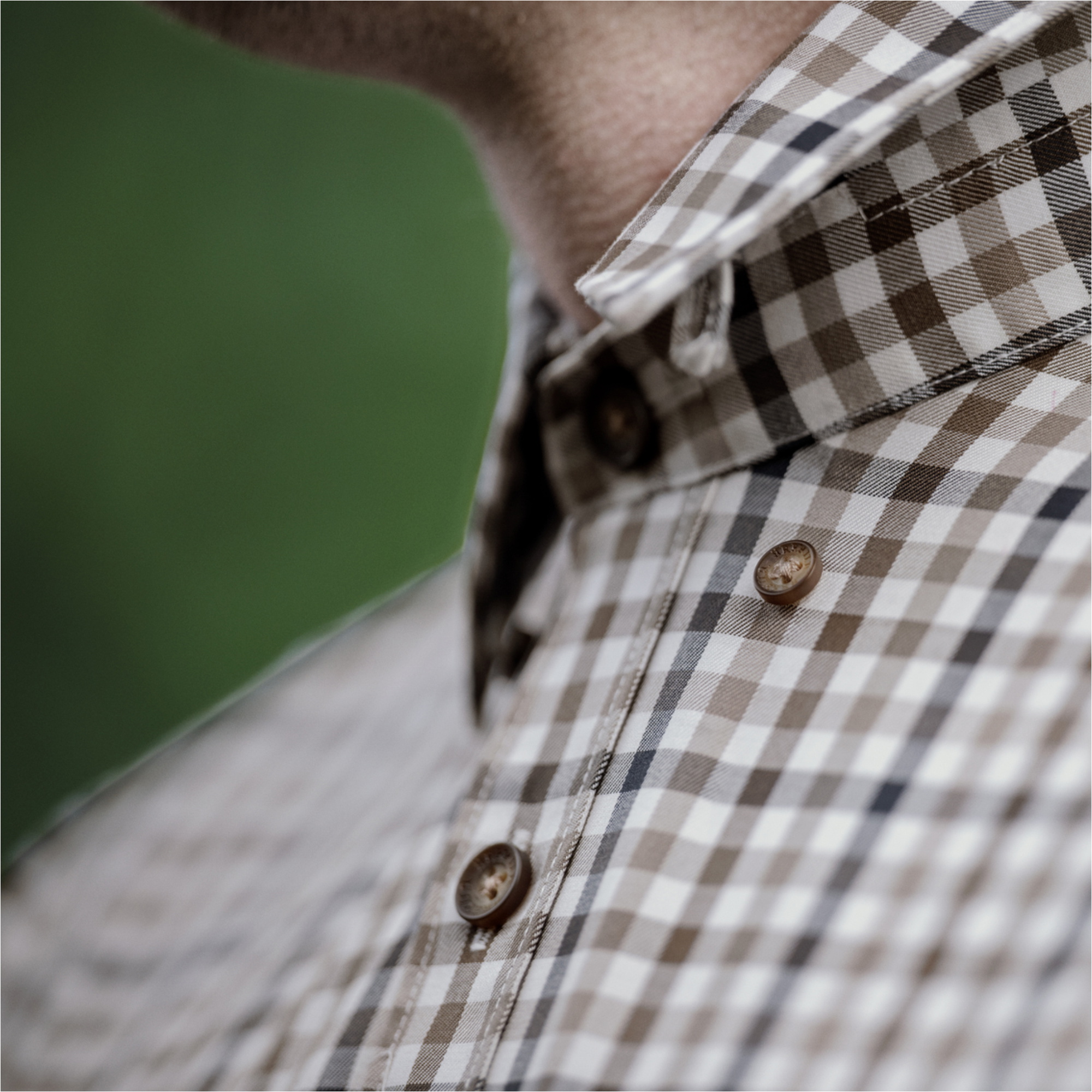 2026 Harkila Mens Milford Shirt 102530192001 - Blue / Beige Check